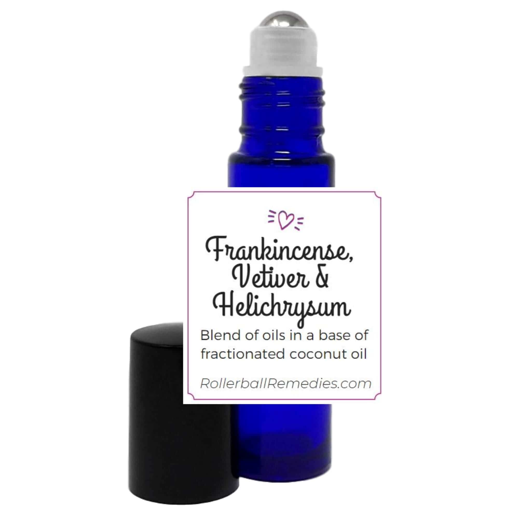 Frankincense, vetiver and helichrysum essential oil blend by Loving Essential Oils