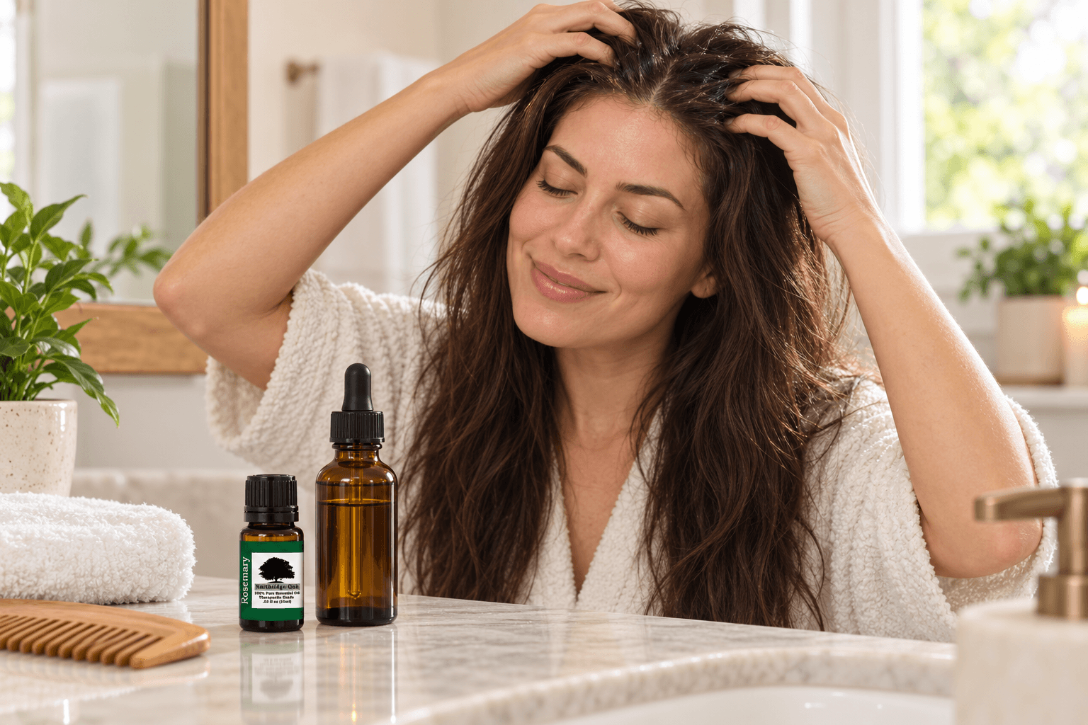 Rosemary Oil for Dandruff, Dry Scalp and Itching