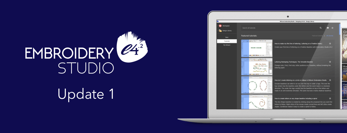 EmbroideryStudio e4.2 Update 1 is Released!