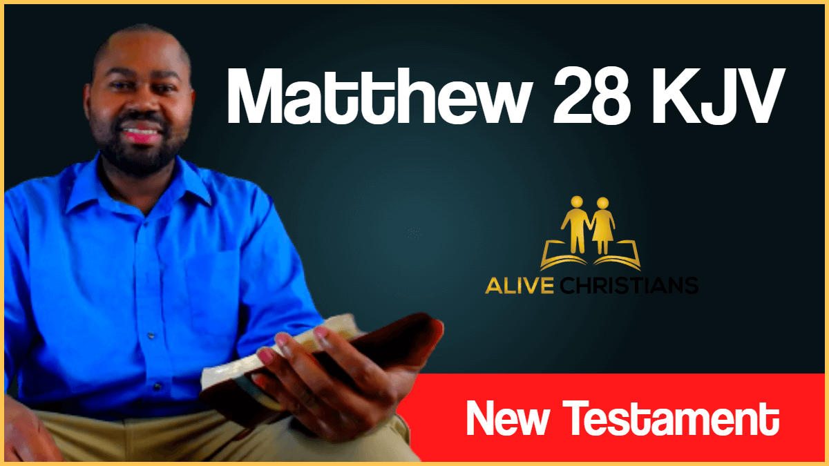 Matthew 28 KJV with Audio - In the end of the sabbath, as it
