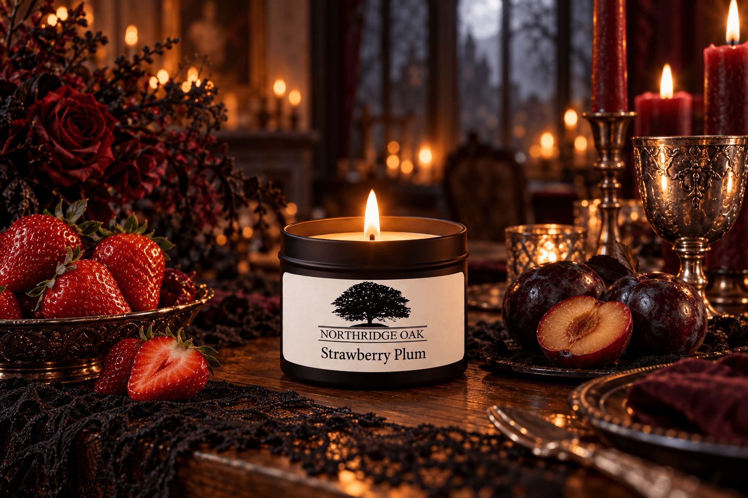 Vampire’s Blood Candle Mood: Why Strawberry Plum Is the Perfect Match