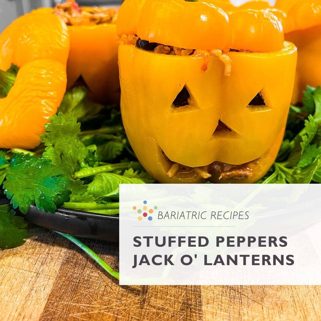 Stuffed Pepper Jack-o’-Lanterns