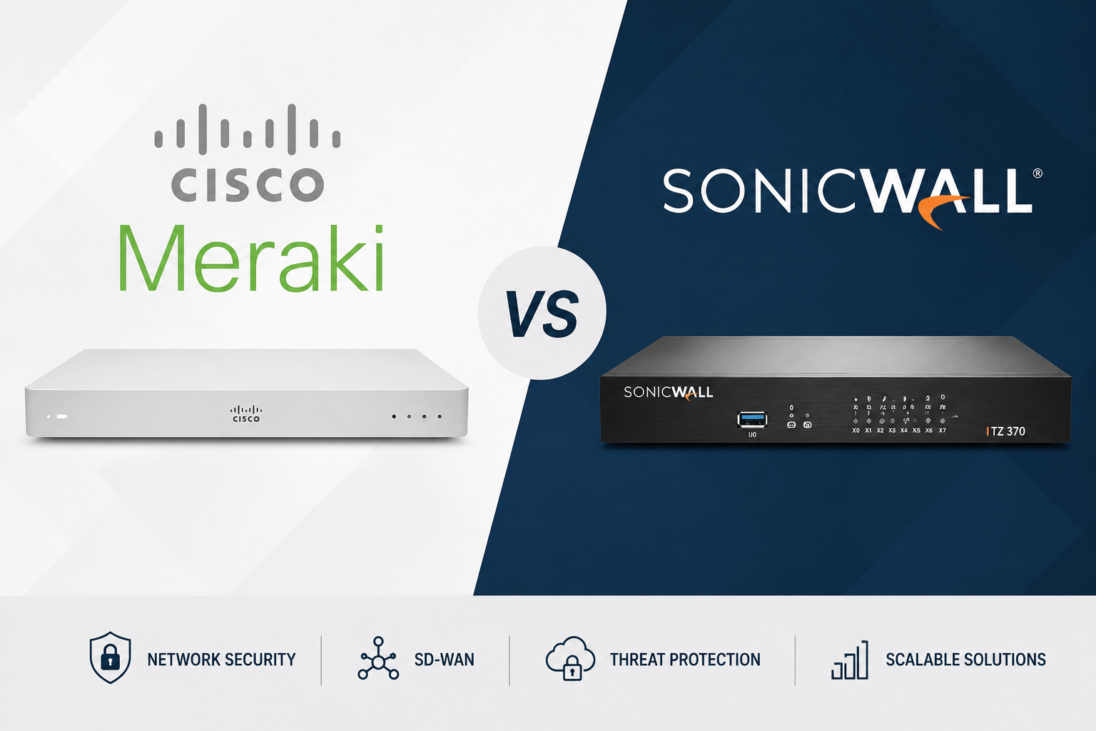 Meraki vs. SonicWall: A Clear Comparison for SMBs
