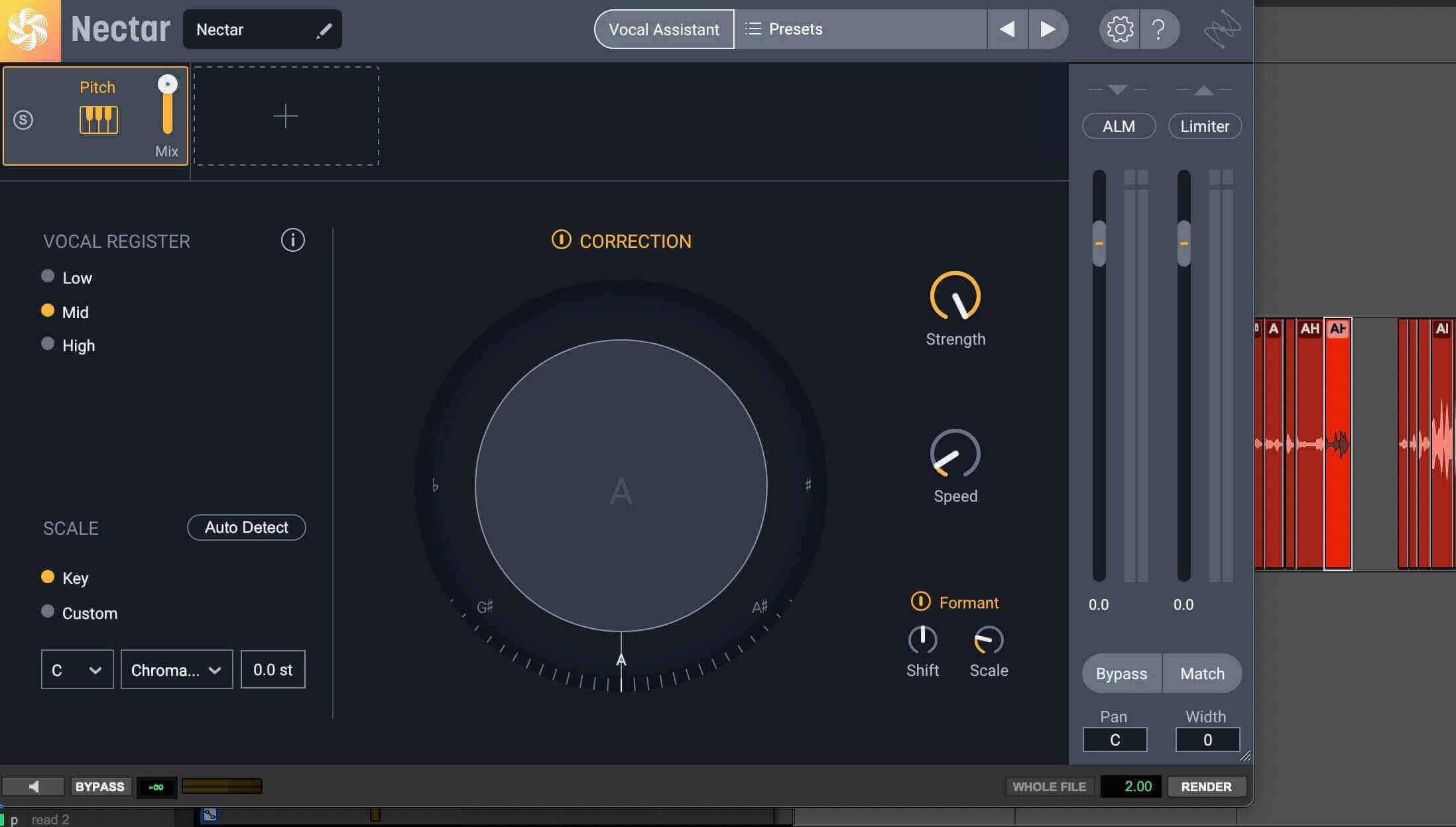 Using Nectar as an Audiosuite in Pro Tools for pitch correction