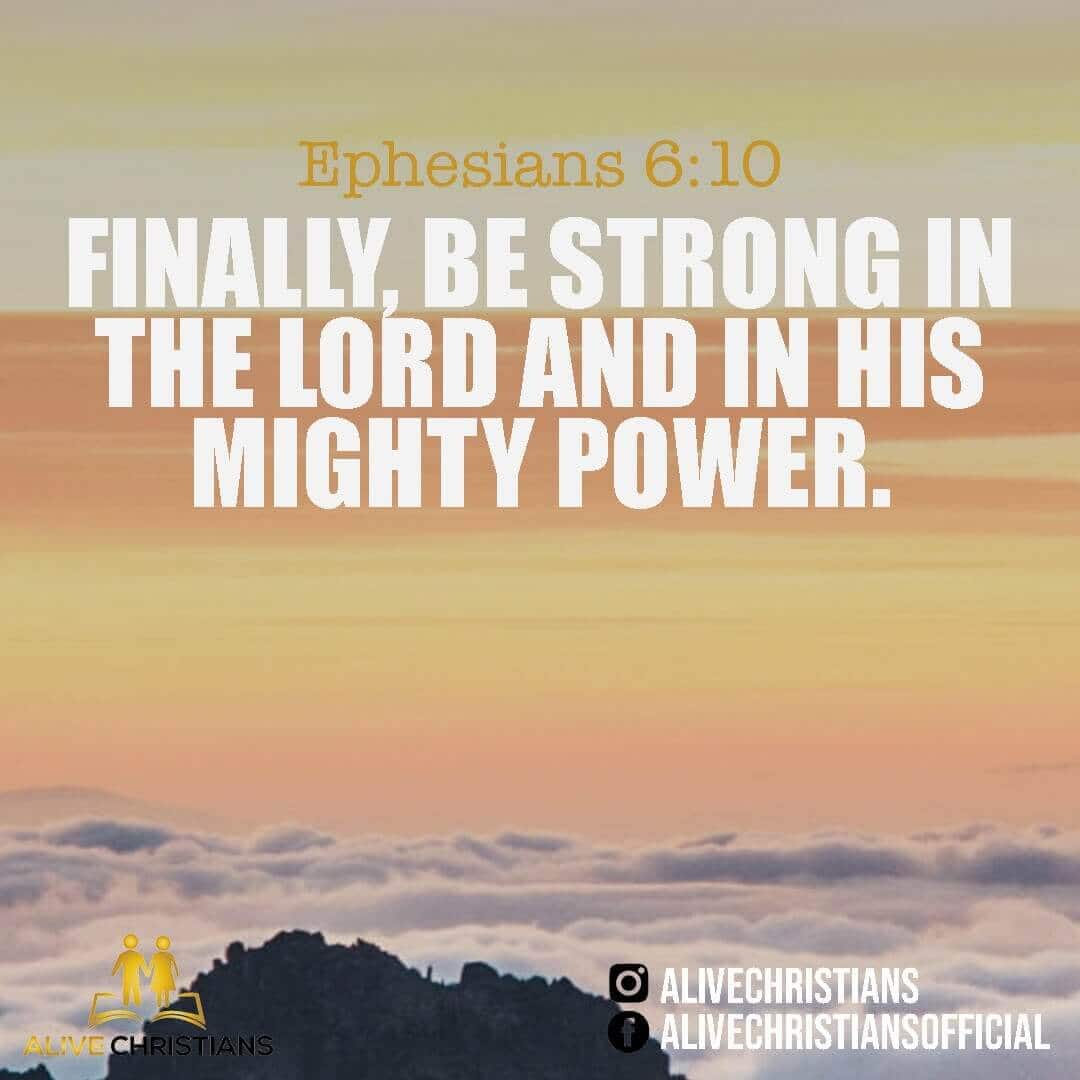be strong in the Lord scripture