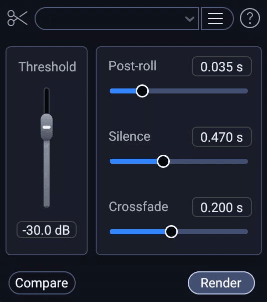 Trim Silence in RX 12