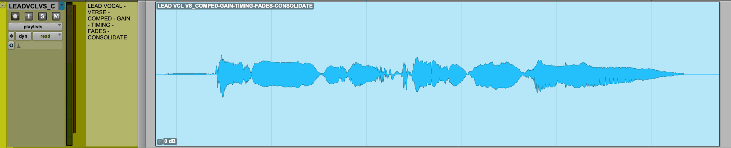 Vocals after consolidating