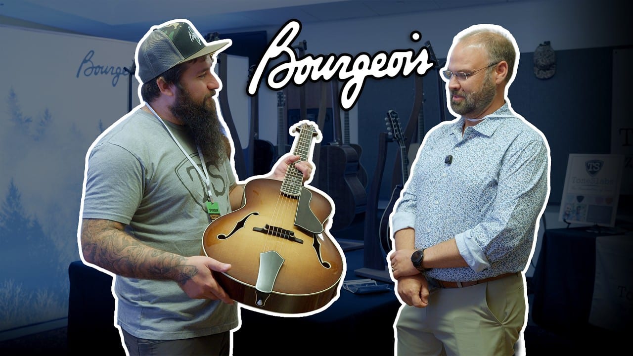 New Bourgeois Guitars at Fretboard Summit 2026: A Bolt-On Archtop, a '35 Tribute and ToneSlabs Picks