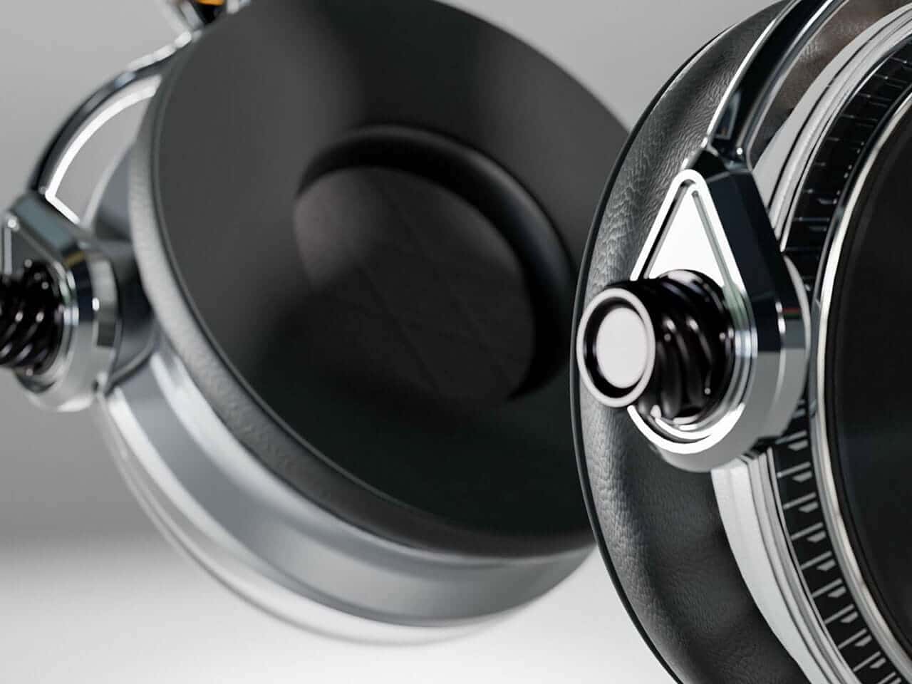 Premium headphone concept combining analog details and wireless audio