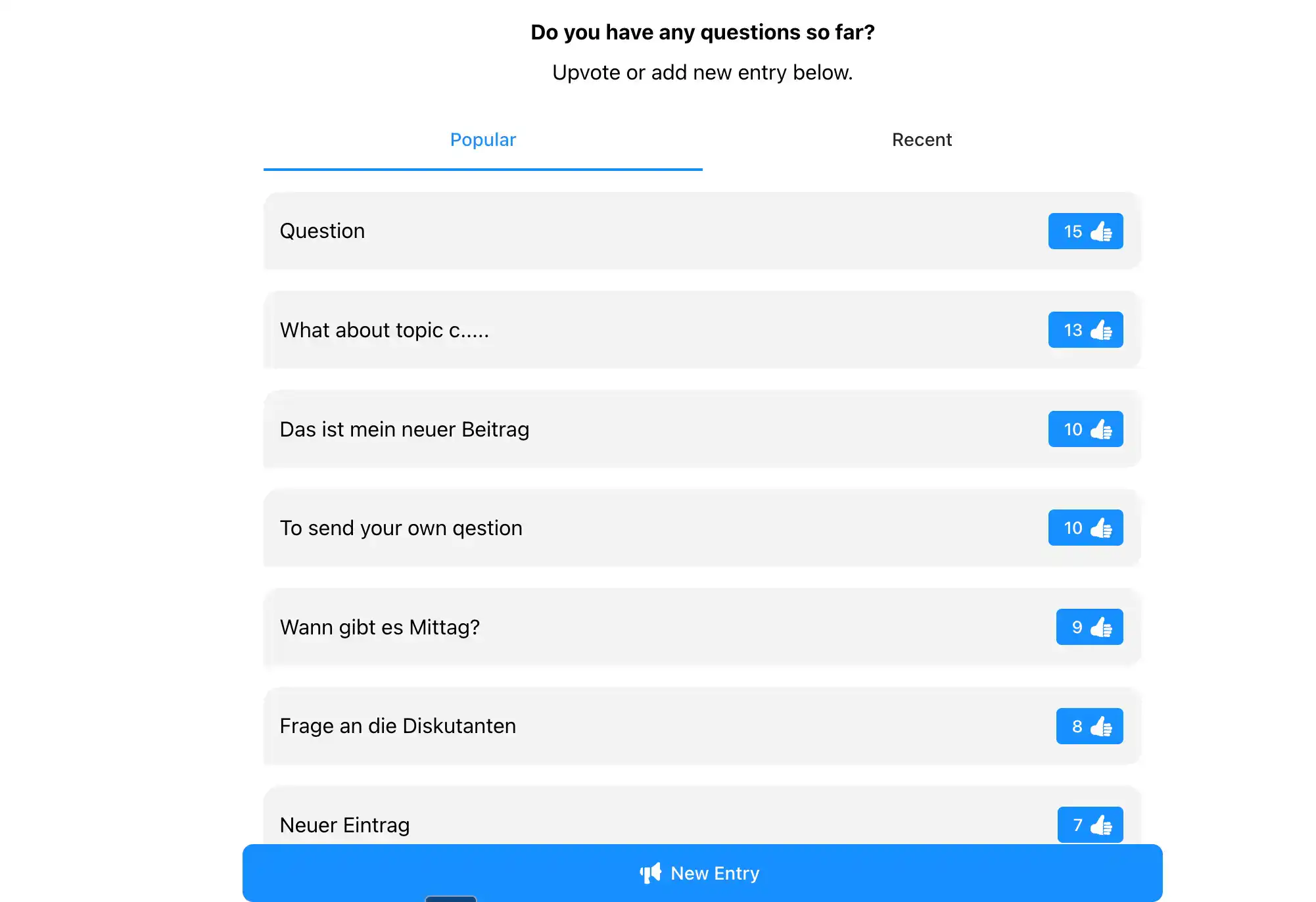 Q&A
