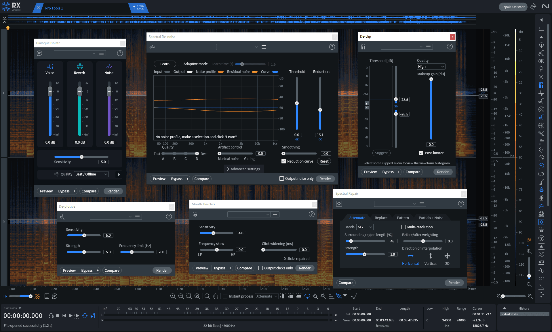 iZotope RX11 Audio Editor provides tools for cleaning up audio problems commonly found in home-recordings.