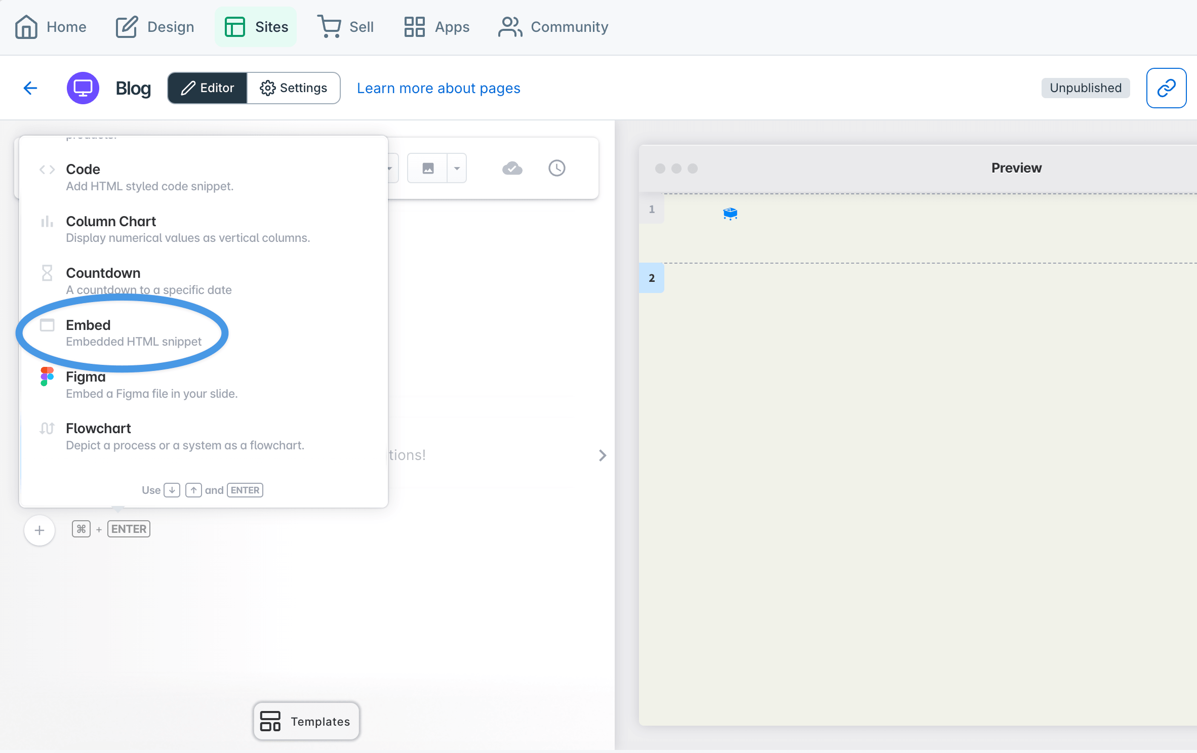 SamCart blog install step