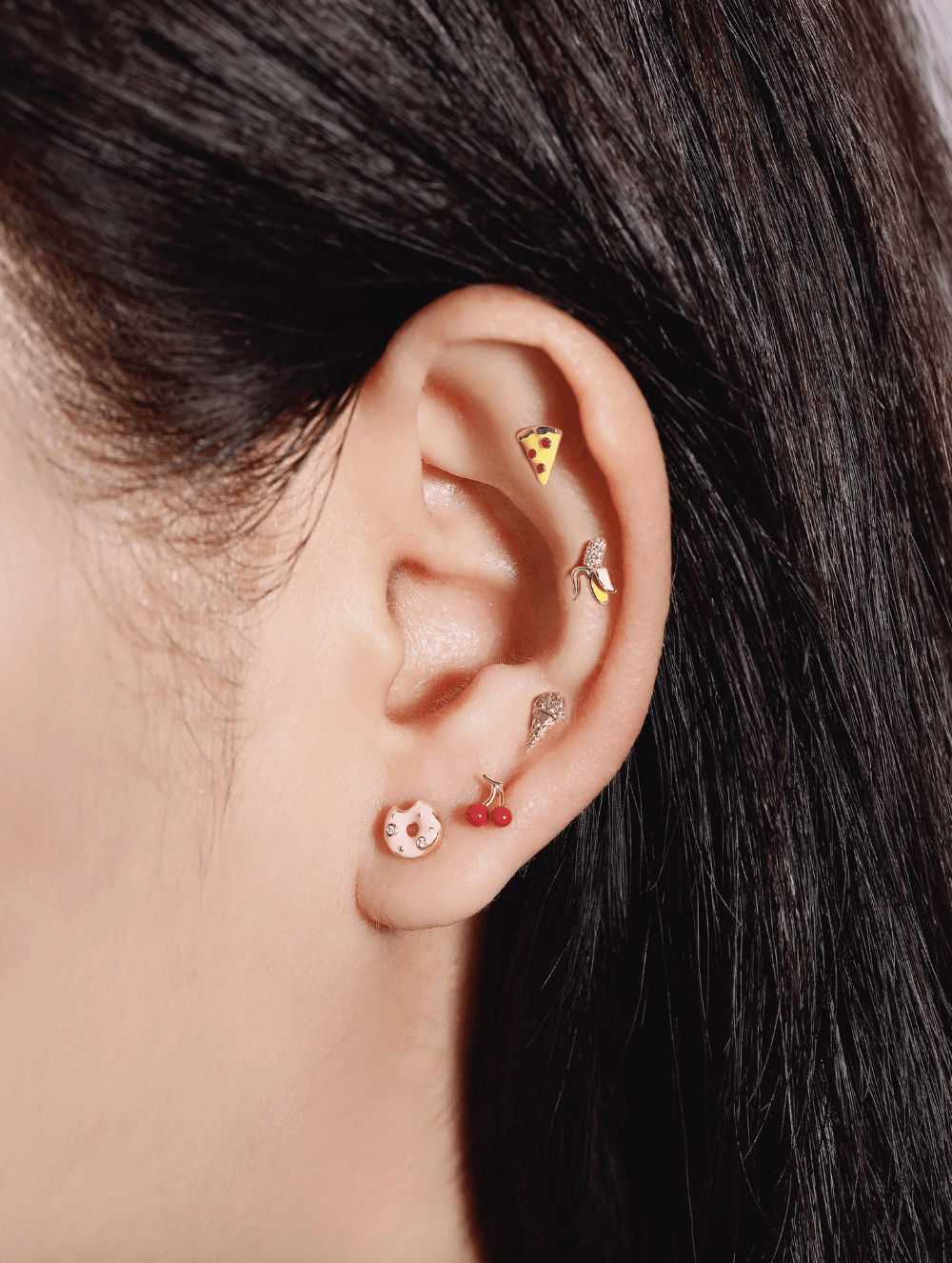 food earrings