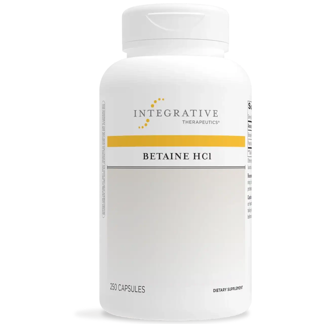 Betaine HCl with Pepsin Integrative Therapeutics: Dosage