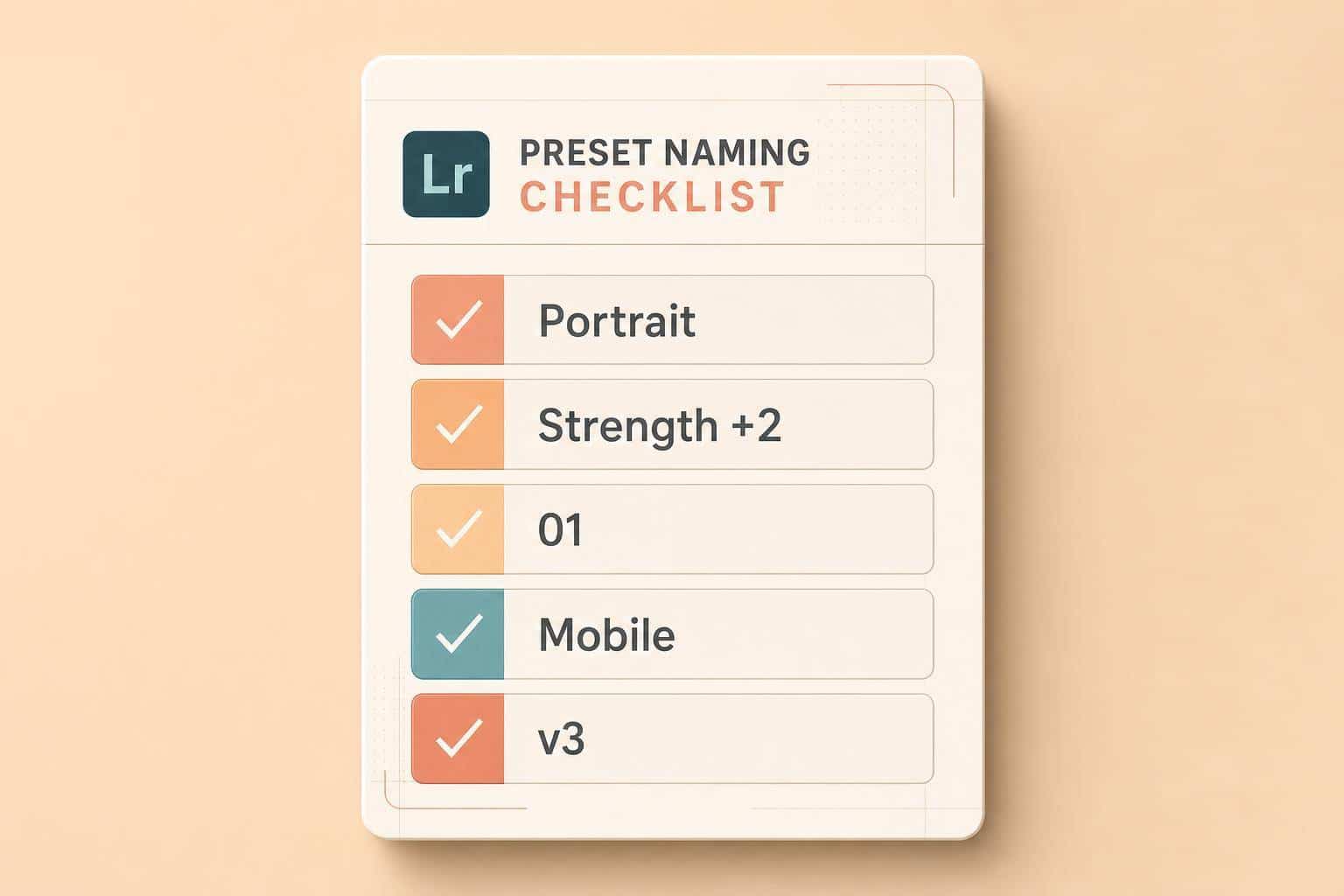 Lightroom Preset Naming Guide: 5 Rules