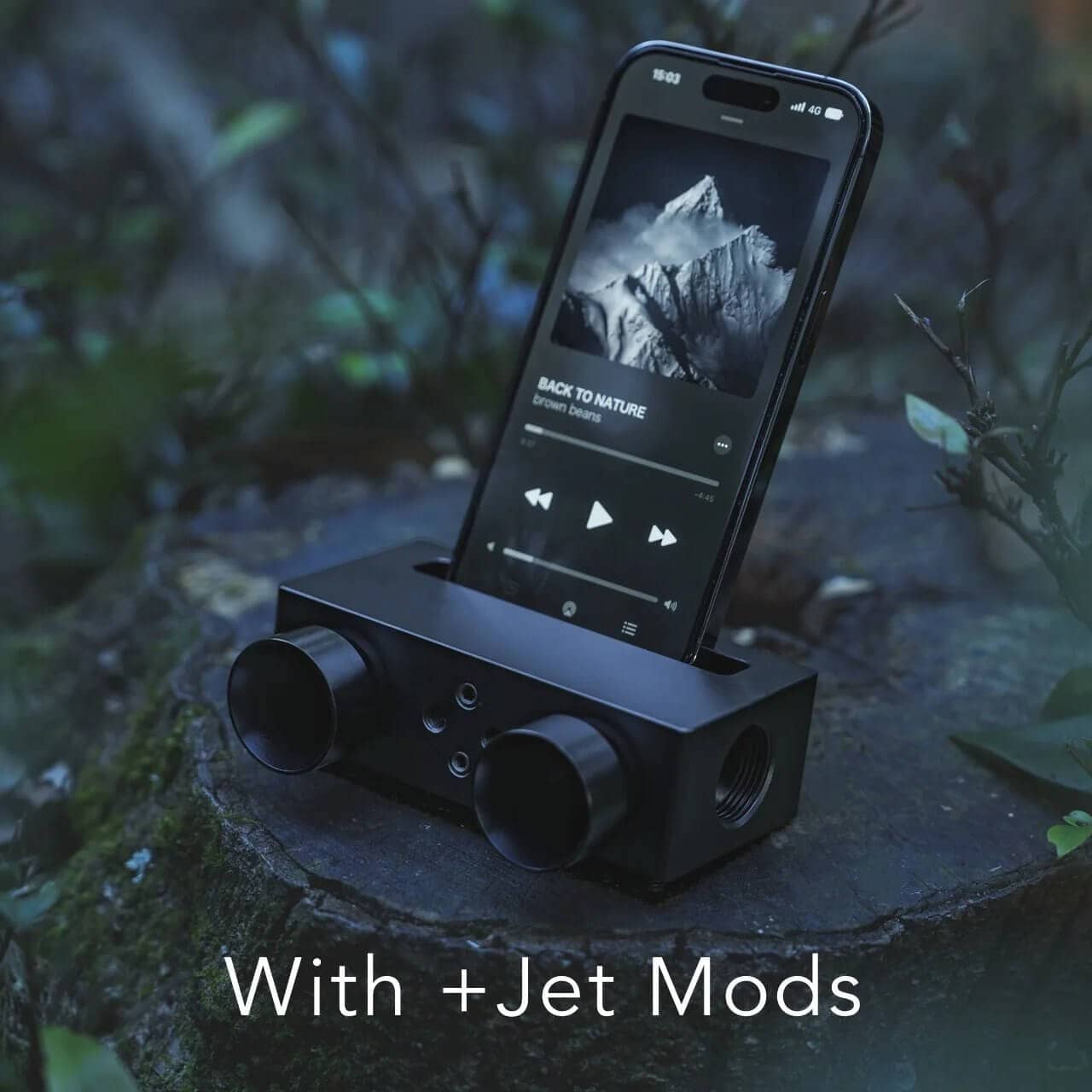 The iSpeakers arranged as a compact alternative to powered audio gear