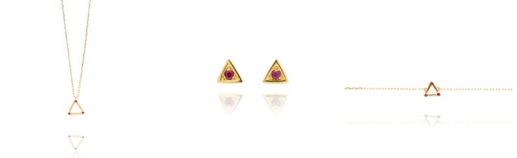 ruby pendant, ruby earrings, ruby anklets