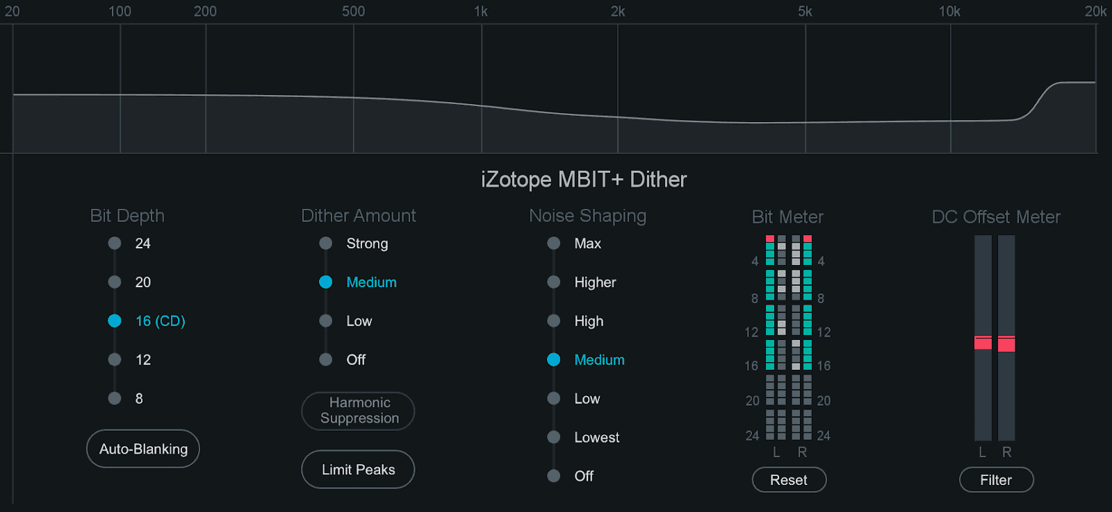 iZotope Ozone dithering tools