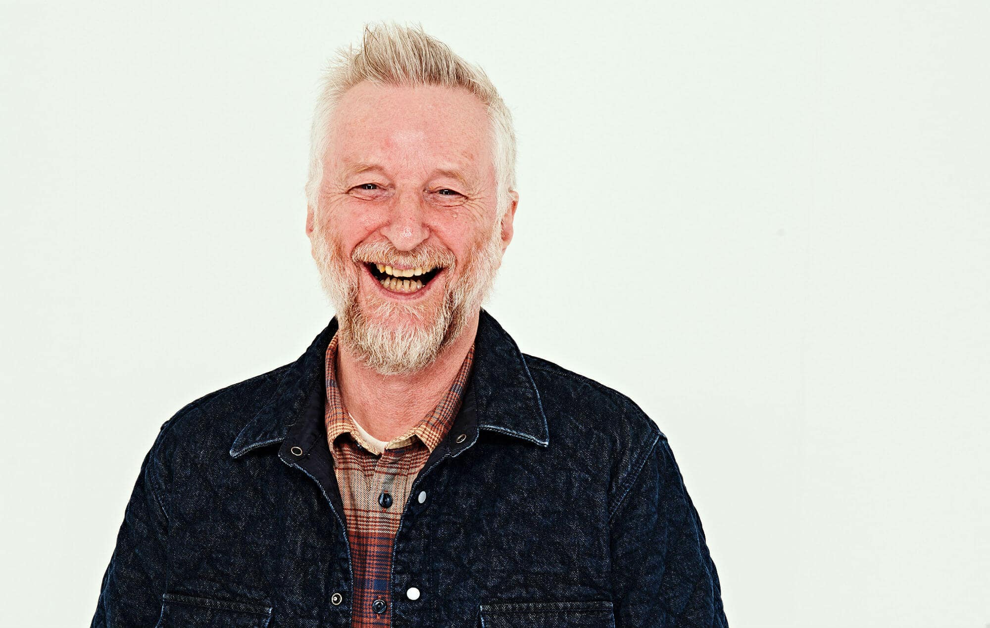 Billy Bragg backstage at the awards ceremony