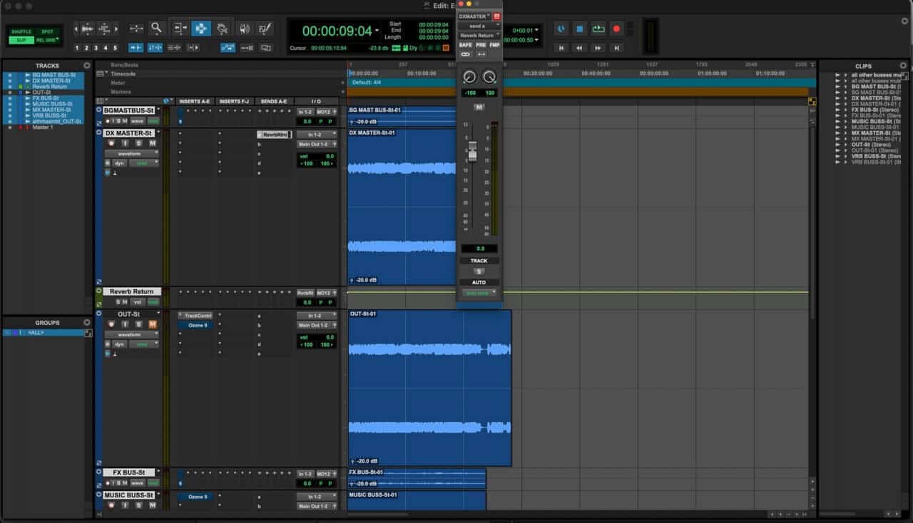 New return track created