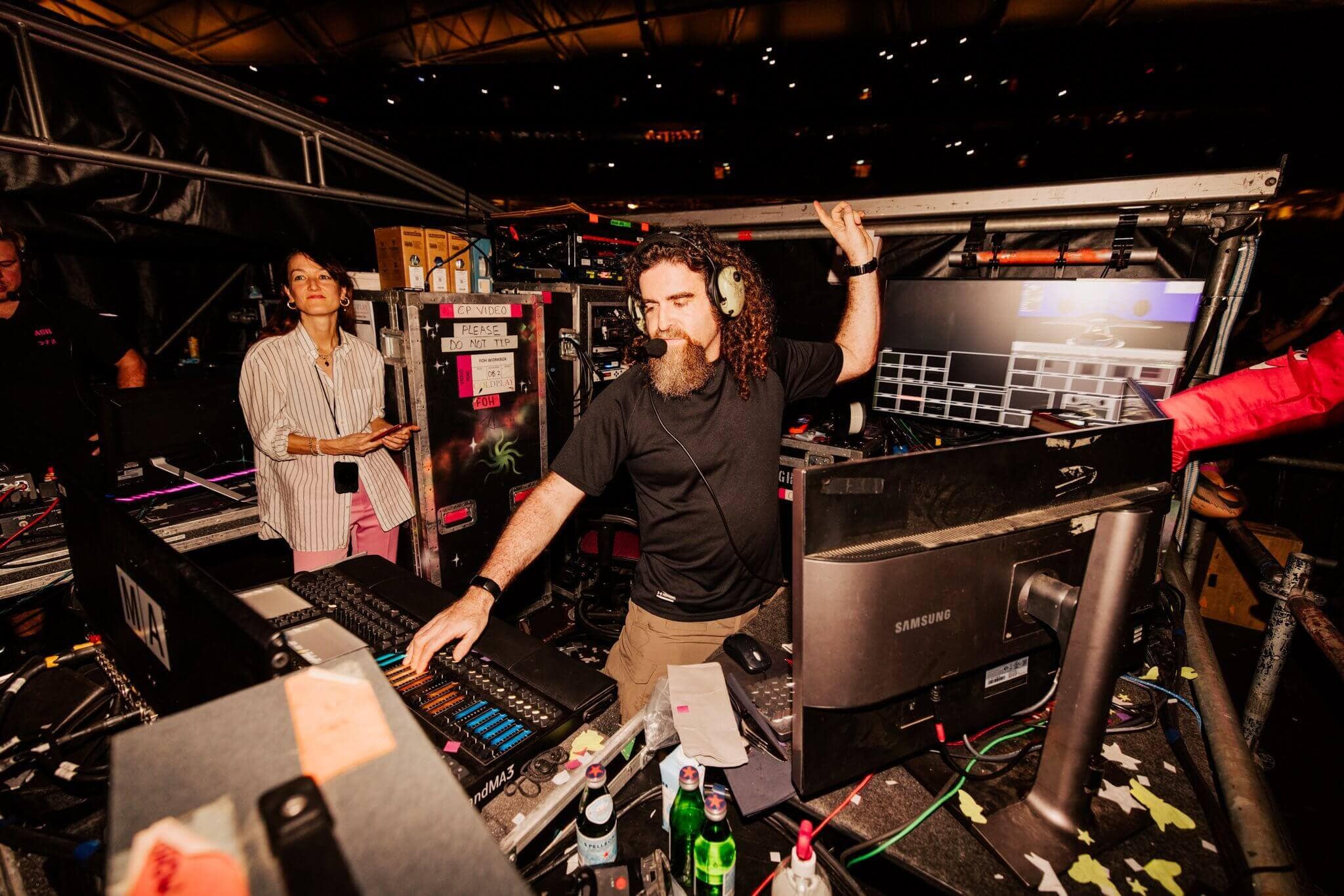 Joshua Koffman - Creative Lighting Designer for Coldplay - Image courtesy of Anna Lee - @annaleemedi