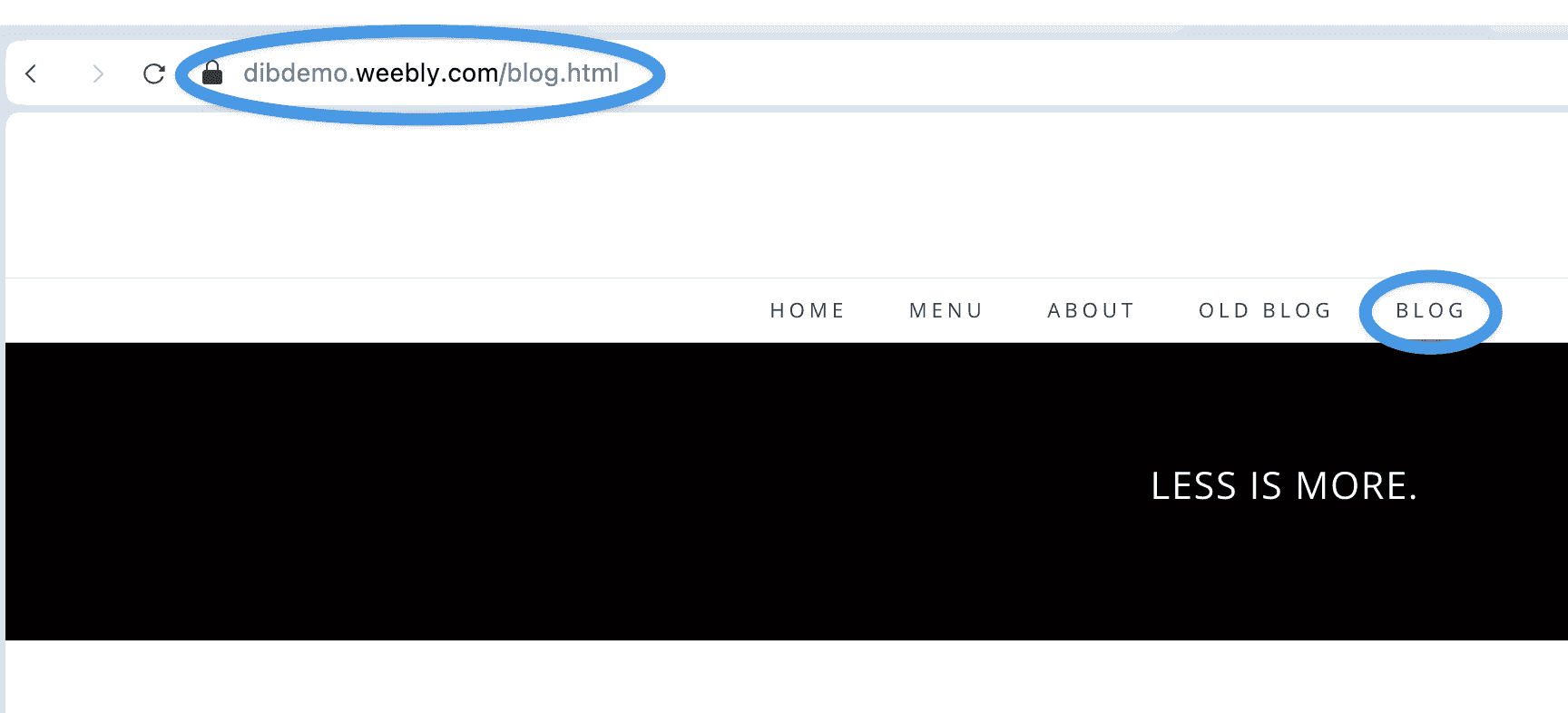 Weebly blog install step
