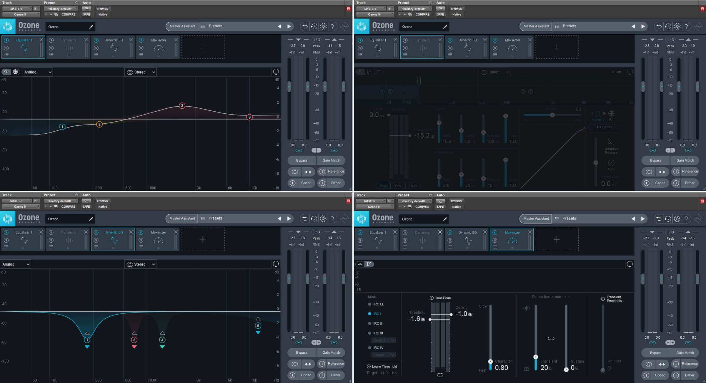 Master Assistant's suggested mastering chain