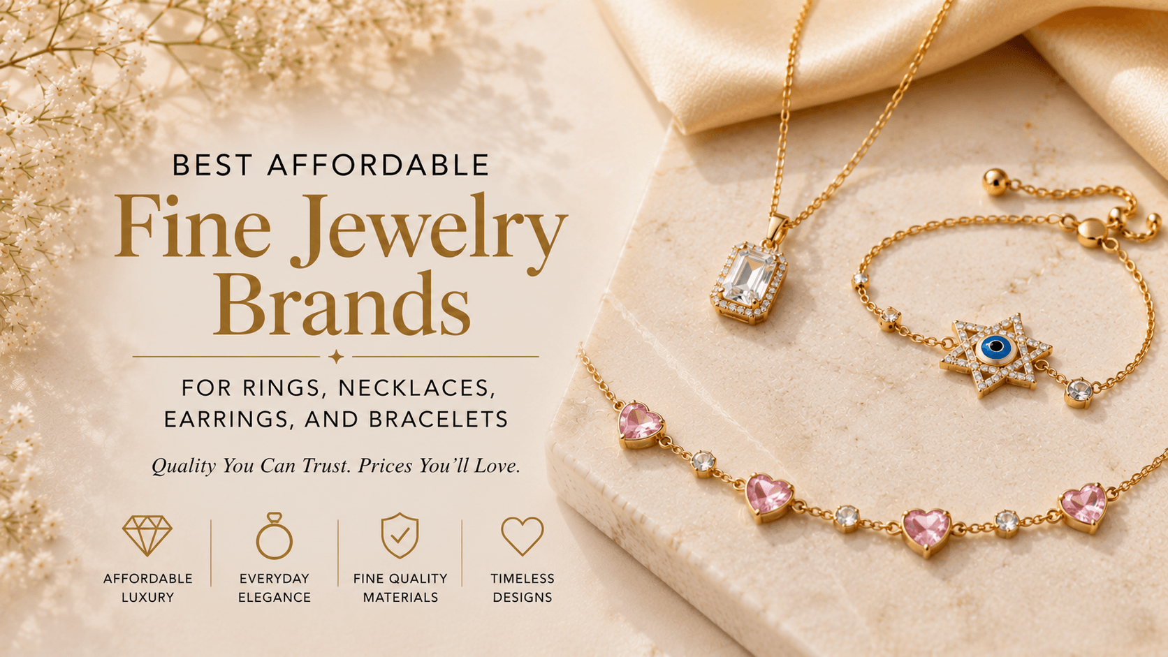 Best Affordable Fine Jewelry Brands for Rings, Necklaces, Earrings, and Bracelets