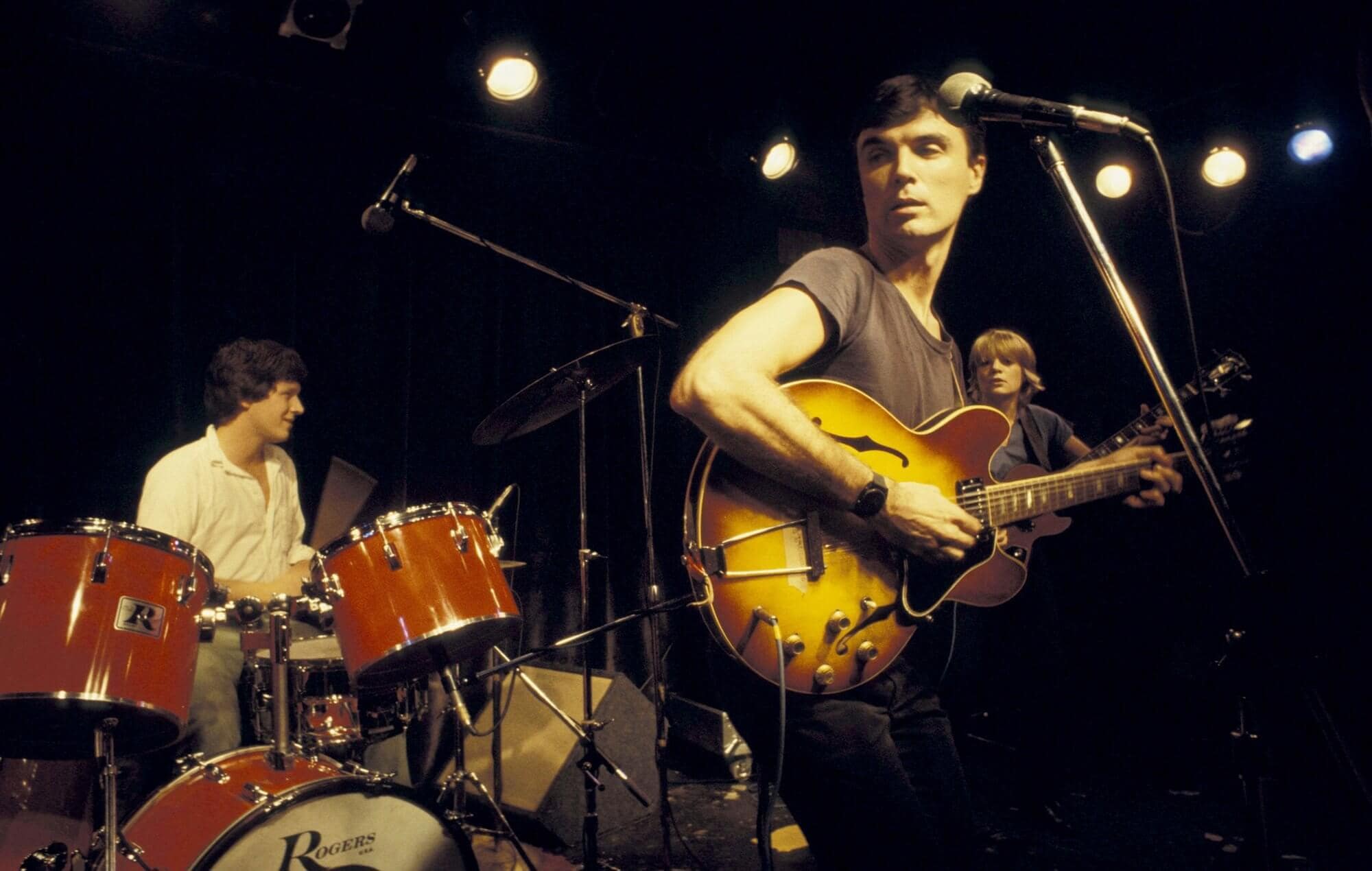 Talking Heads' Chris Frantz, David Byrne and Tina Weymouth
