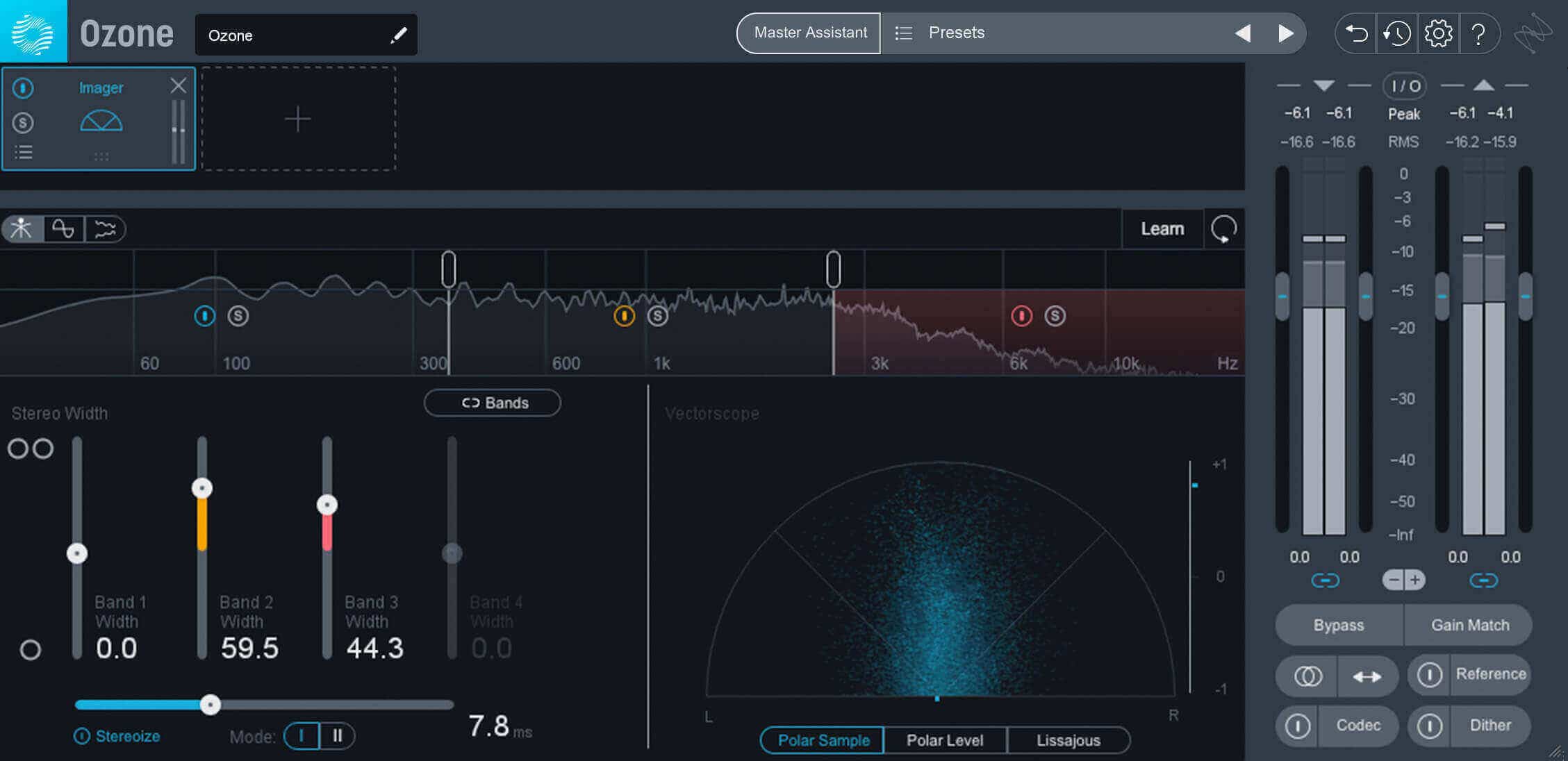You can also get a wide guitar sound with Ozone's Imager module