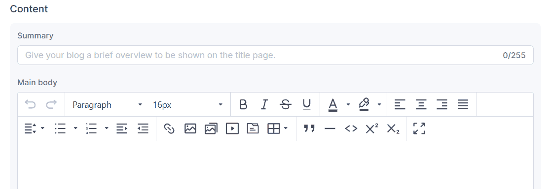 Shopline post editor
