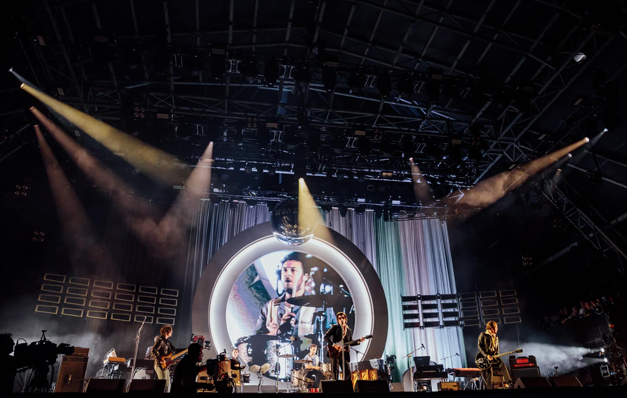 Arctic Monkeys live at Glastonbury 2023. Credit: Andy Ford