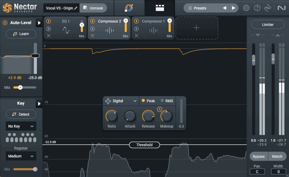 Nectar 4 - peak compression