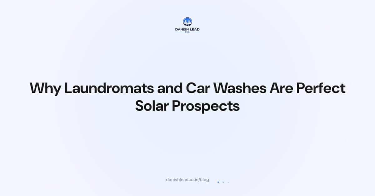 Why Laundromats and Car Washes Are Perfect Solar Prospects