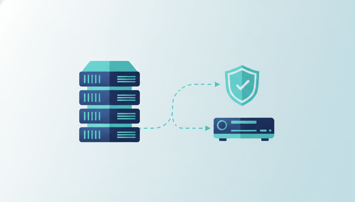 A primary server backed by a BDR appliance configured as a standby Hyper-V host for fast failover