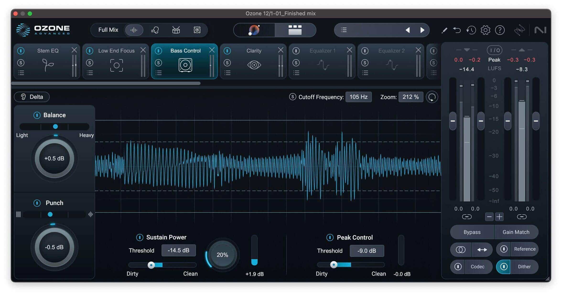 Adding focus, power and clarity with Ozone Bass Control