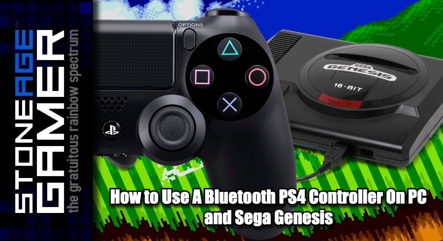 How to Use A Bluetooth PS4 Controller On PC and Sega Genesis