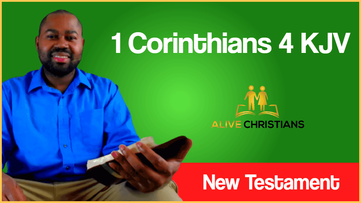 1 Corinthians 4 KJV with Audio - Let a man so account of us,