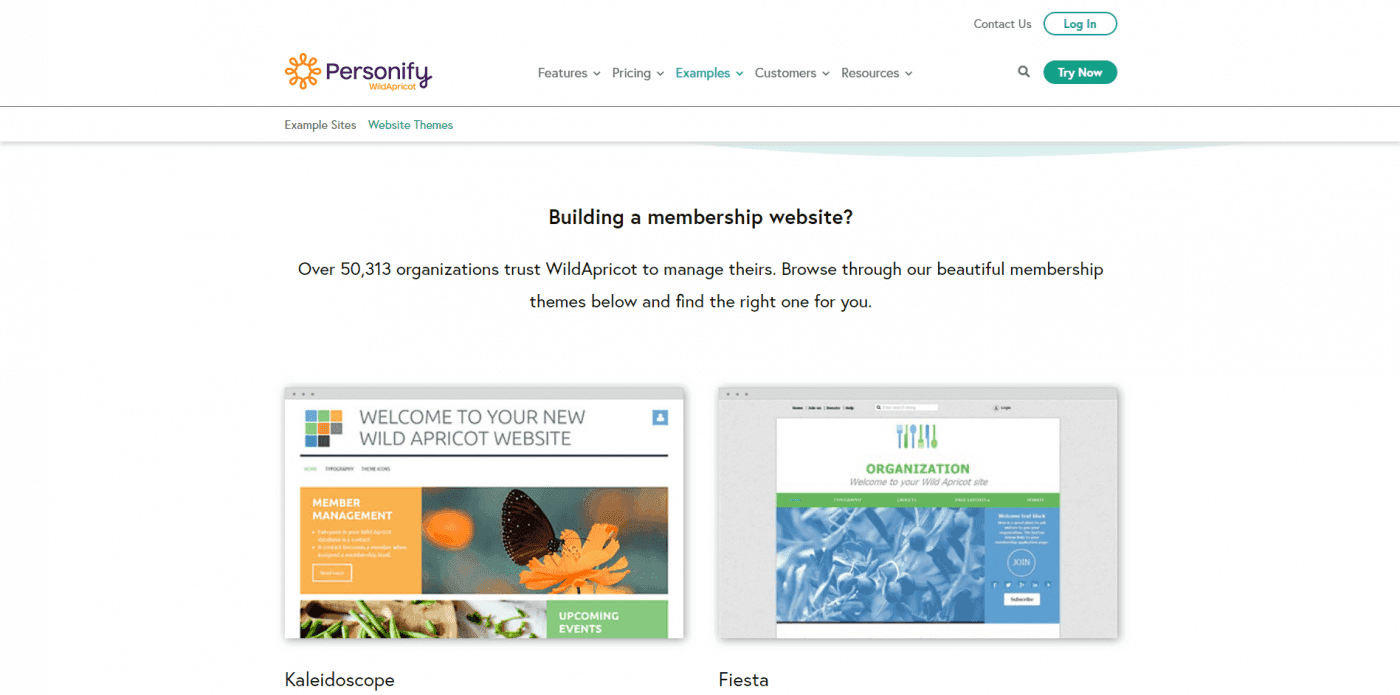Wild Apricot membership themes
