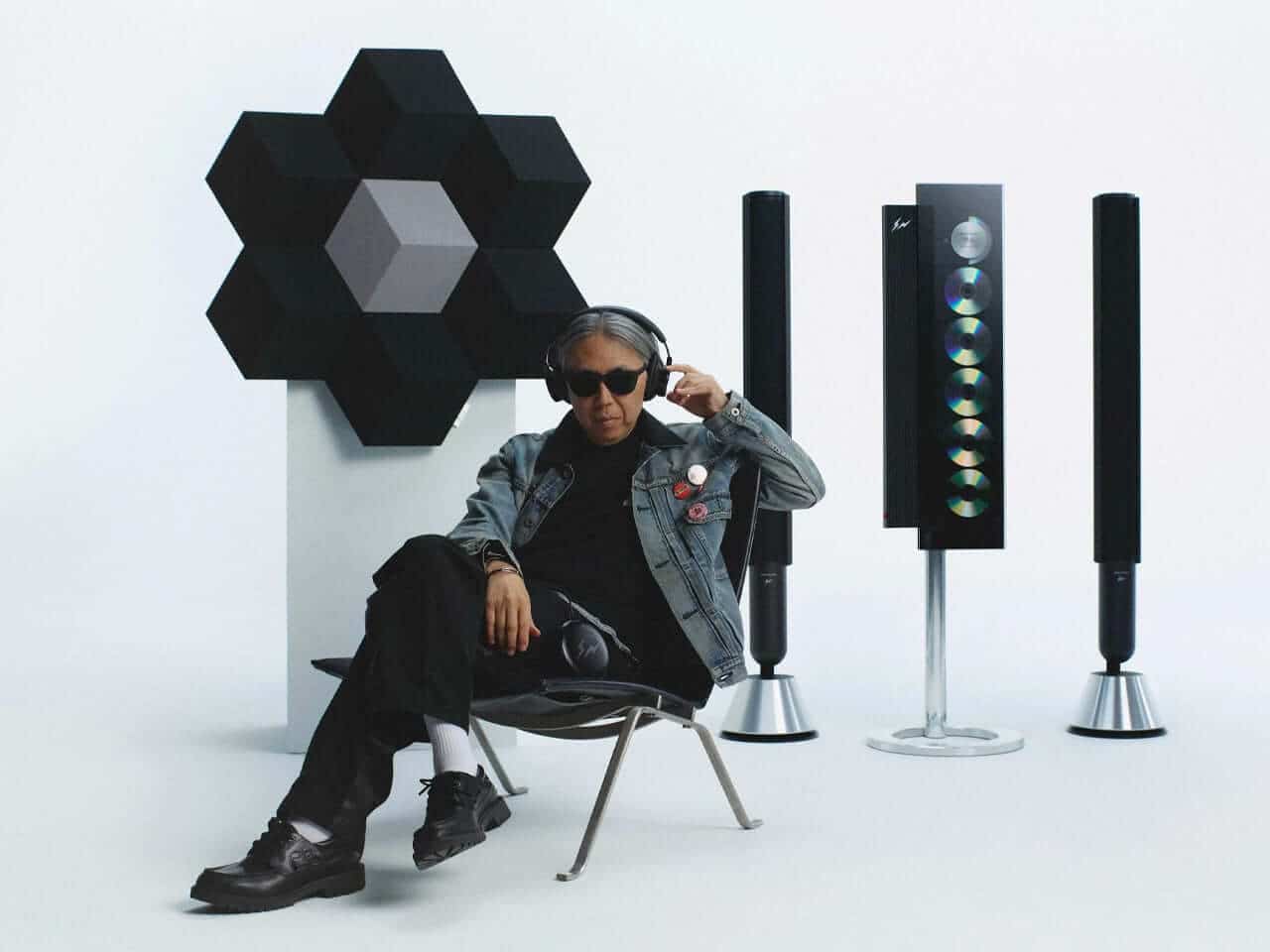 Hiroshi Fujiwara x Bang & Olufsen Fragment Collection - sleek black audio pieces