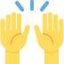 Raised hands emoji