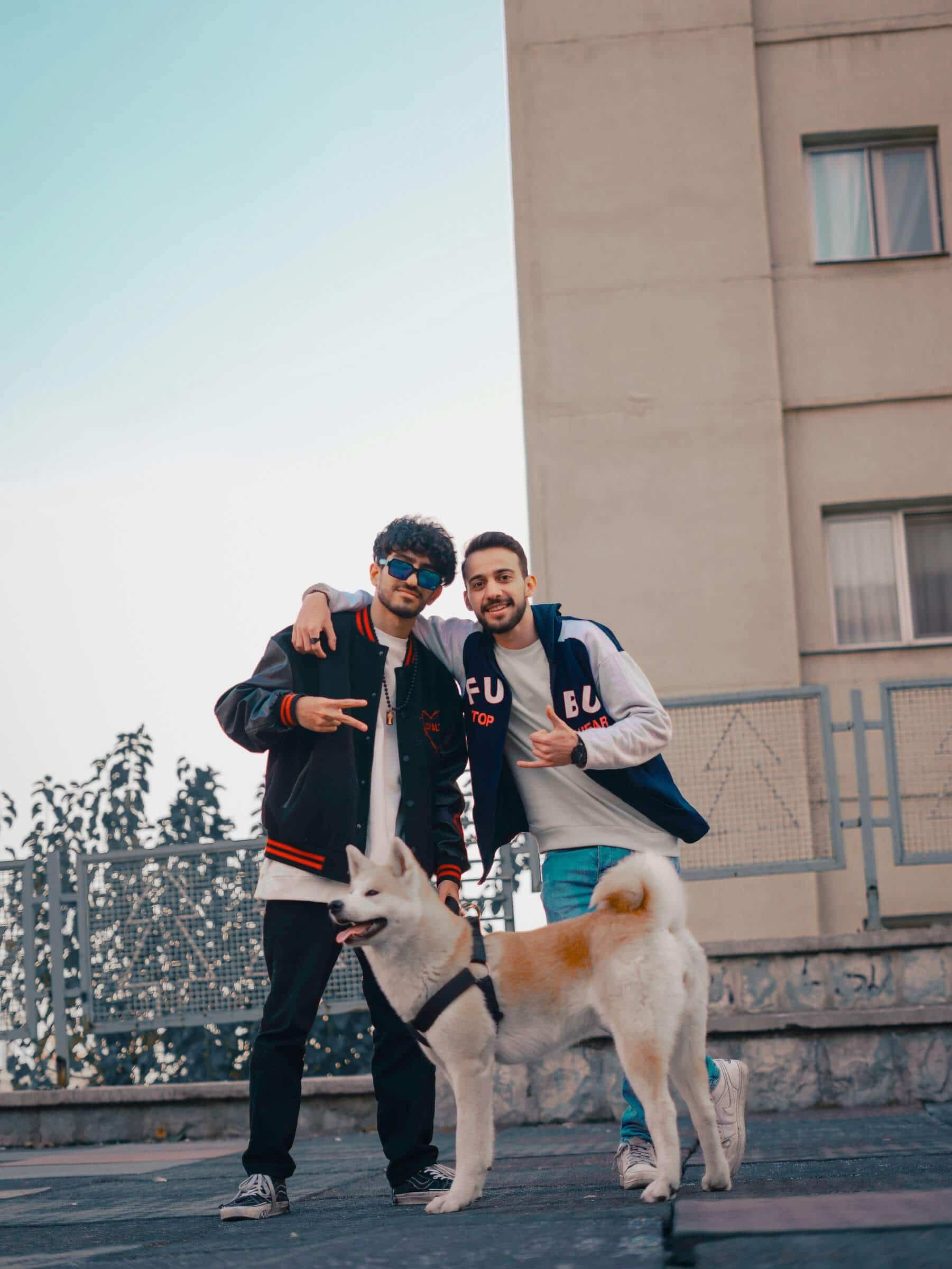 male friends hanging out