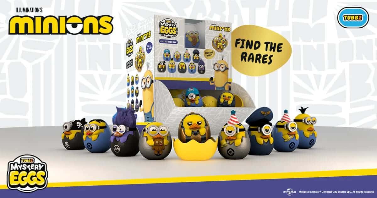 Minions Mystery Eggs available from TUBBZ UK