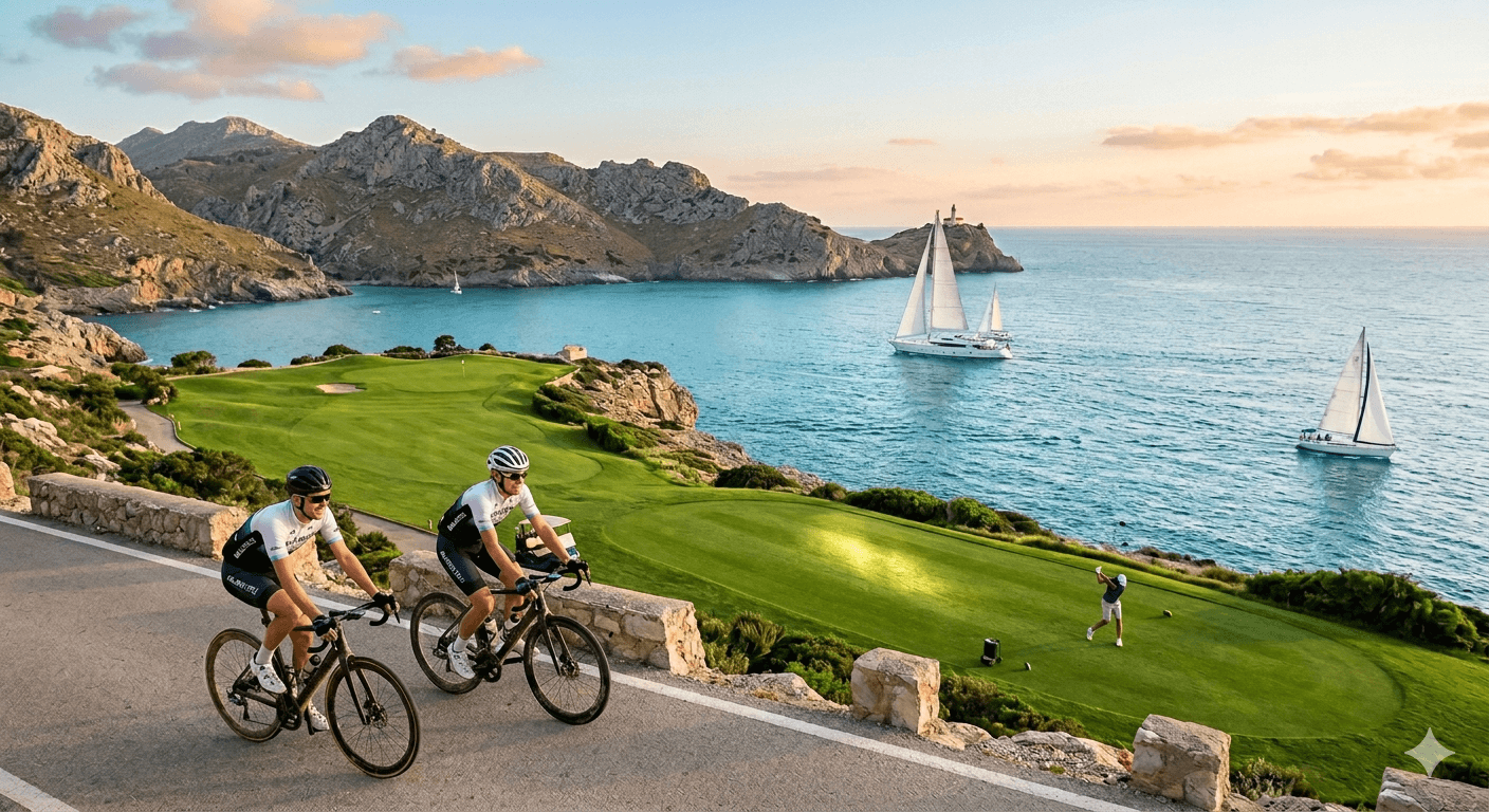 Segeln, Radfahren und Golf: Warum Mallorca Europas führendes Ziel für einen aktiven Lebensstil ist