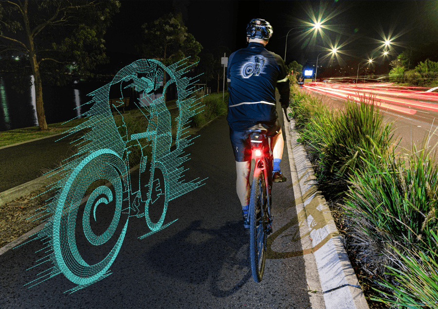 Reflective Threads Used for Cyclists and Beyond