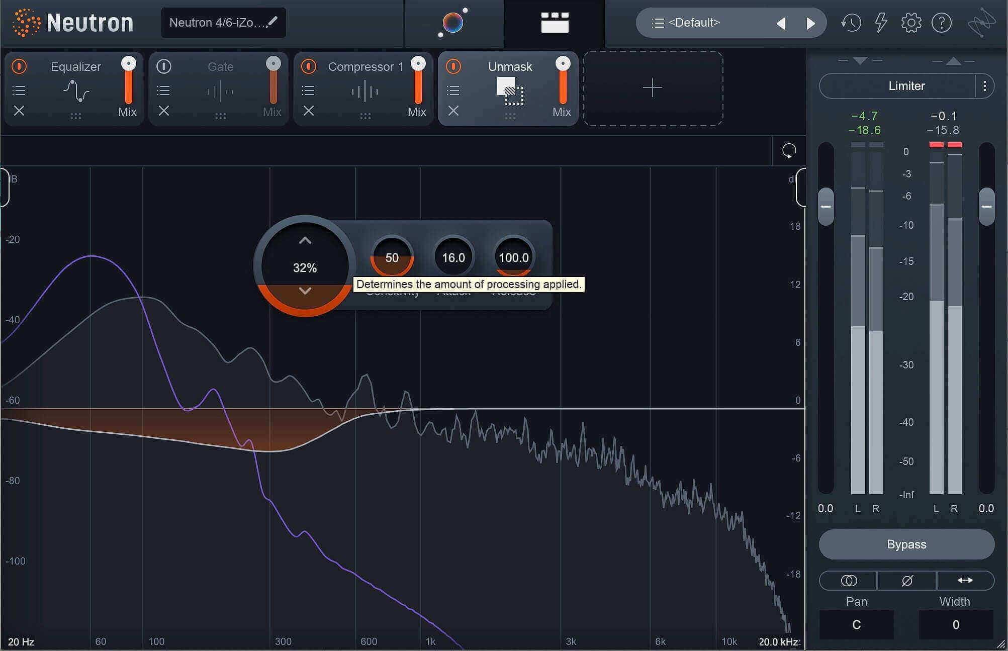 Unmasking the frequencies in the drum and bass samples