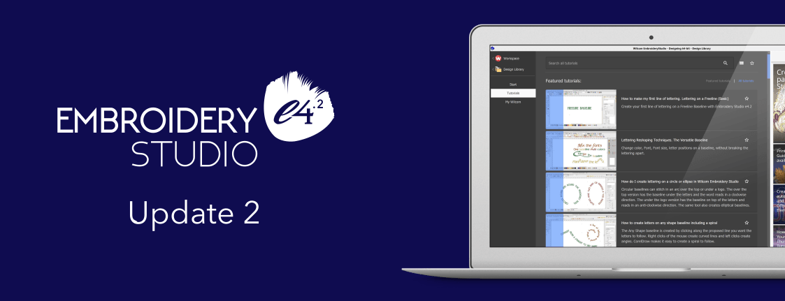 EmbroideryStudio e4.2 Update 2 is Released!