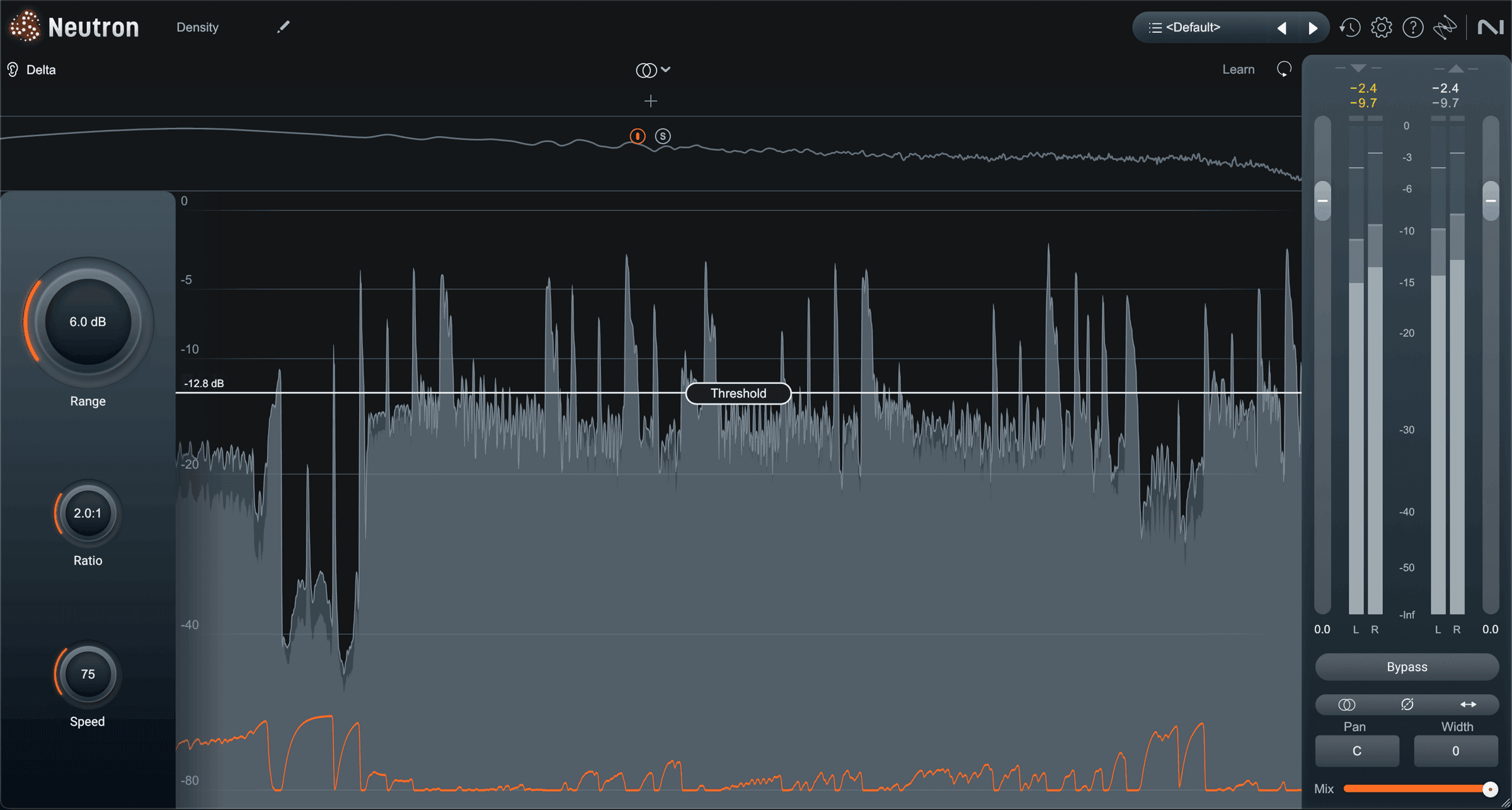 Upward compression using the new Density module in Neutron 5