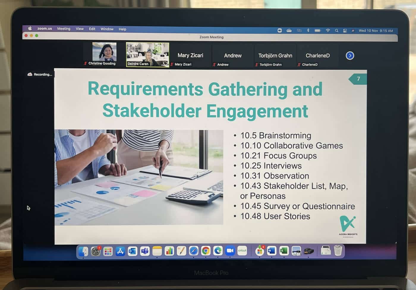 2021 ECBA CCBA CBAP Live Master Class in action