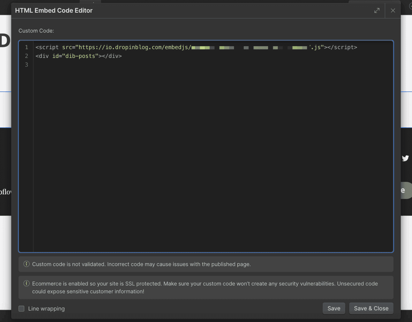 Webflow blog install step